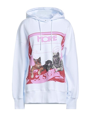 MSGM Hooded track jacket  White 100% Cotton