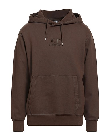 C.P. COMPANY Hooded track jacket  Khaki 100% Cotton