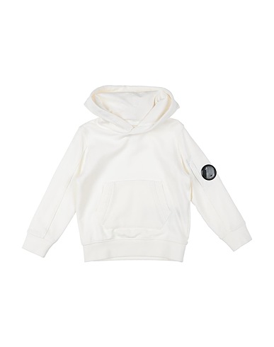 C.P. COMPANY UNDERSIXTEEN Felpa Avorio 100% Cotone, Elastan