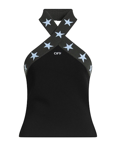 OFF-WHITE™ Top Black 88% Viscose, 12% Polyester, Wool, Acrylic