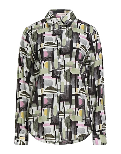 CAMICETTASNOB Patterned shirts & blouses Grey 59% Viscose, 33% Silk, 8% Elastane