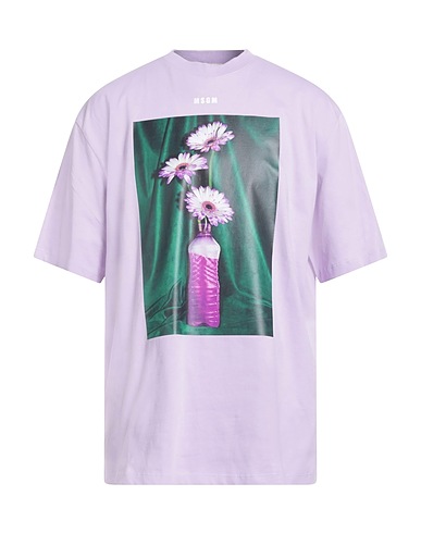 MSGM T-shirt Lilac 100% Organic cotton