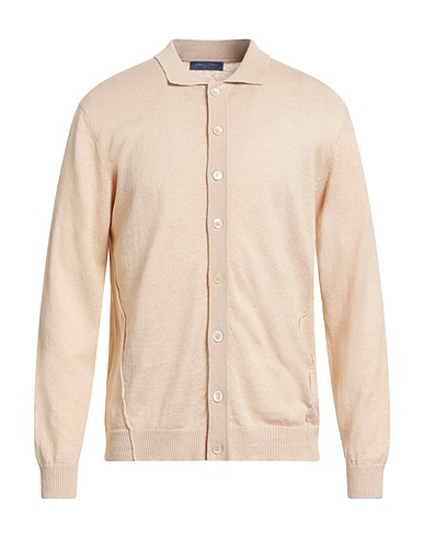 DANIELE FIESOLI Cardigan Beige 65% Lino, 35% Cotone