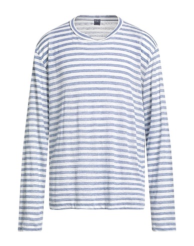 FEDELI T-shirt Blue 100% Linen