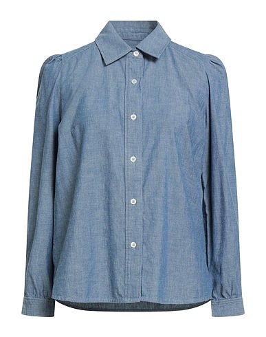 A.P.C. Solid colour shirts & blouses Blue 100% Cotton