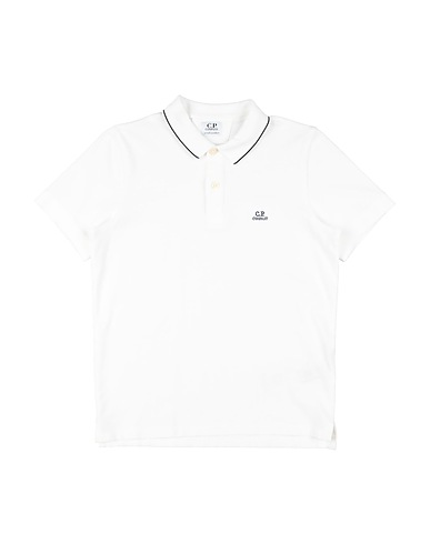 C.P. COMPANY UNDERSIXTEEN Polo shirt White 96% Cotton, 4% Elastane, Polyester
