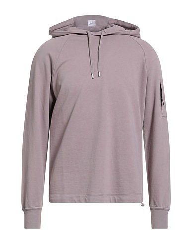 C.P. COMPANY Hooded track jacket  Antique rose 100% Cotton