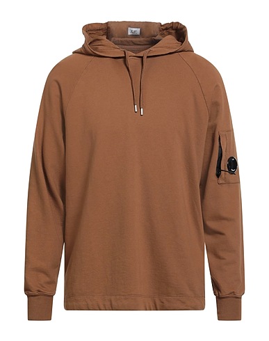 C.P. COMPANY Hooded track jacket  Brown 100% Cotton