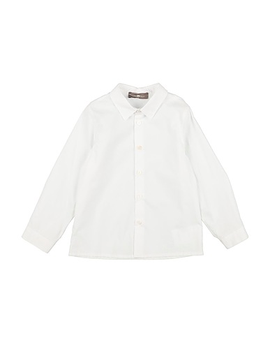 LITTLE BEAR Solid colour shirt White 100% Cotton