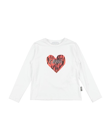 ROBERTO CAVALLI T-shirt JUNIOR White 93% Cotton, 7% Elastane