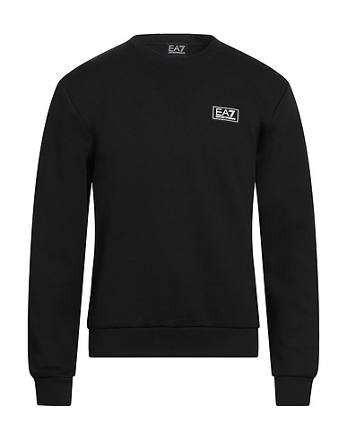 EA7 Sweatshirt Black 85% Cotton, 15% Polyester, Elastane, Polyamide