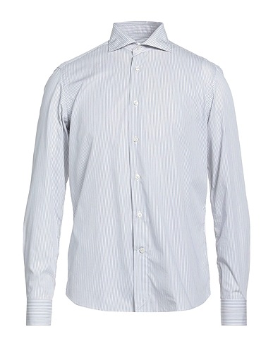 SEVENTY VENEZIA Gestreiftes Hemd Weiß 100% Baumwolle