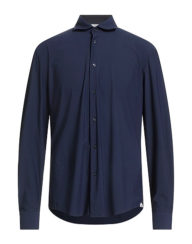 LIU •JO MAN Solid colour shirt 76% Polyamide, 24% Elastane