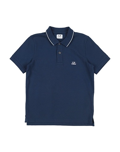 C.P. COMPANY UNDERSIXTEEN Polo shirt Navy blue 96% Cotton, 4% Elastane