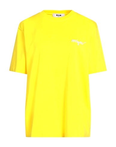 MSGM T-shirt Yellow 100% Cotton