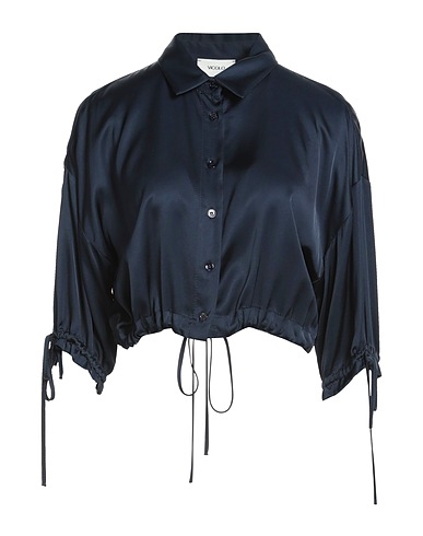 VICOLO Solid colour shirts & blouses Midnight blue 100% Viscose