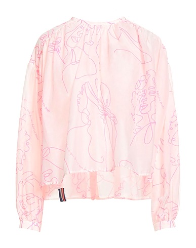 ALESSIA SANTI Patterned shirts & blouses Pink 72% Cotton, 28% Silk