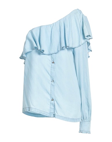 DESIGNERS REMIX One-shoulder top CHARLOTTE ESKILDSEN Blue 100% Tencel™