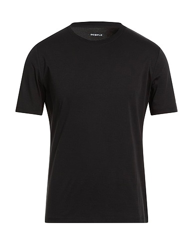 PEOPLE OF SHIBUYA Базовая футболка Чёрный 100% Хлопок