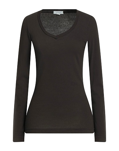 CROSSLEY Camiseta básica Café 85% Algodón, 15% Cachemir