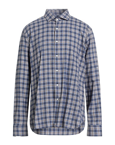 GHIRARDELLI Checked shirt Navy blue 100% Cotton
