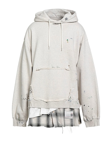 MAISON MIHARA YASUHIRO Hooded sweatshirt Off white 100% Cotton, Rayon