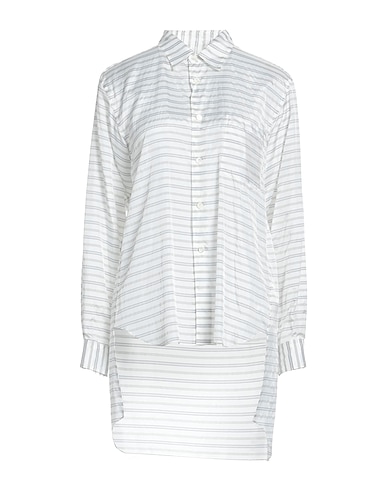COMME des GARÇONS Striped shirt White 60% Acetate, 30% Rayon, 10% Cupro
