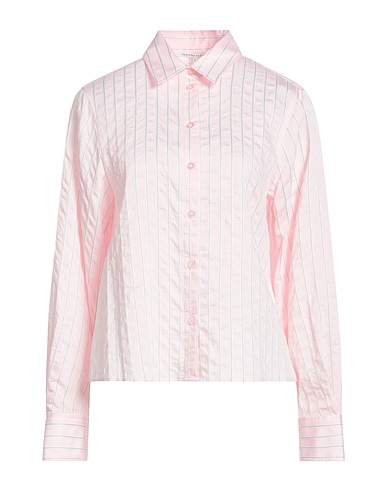 SECOND FEMALE Striped shirt Pink 72% Viscose, 18% Polyamide, 10% Polyester
