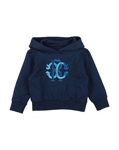 ROBERTO CAVALLI Sweatshirt JUNIOR BLU NAVY 100% Cotton, Elastane