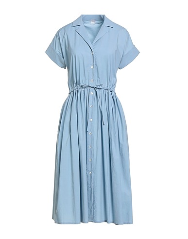 FEDELI Shirt dress 96% Cotton, 4% Elastane
