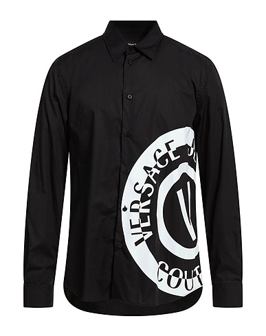 VERSACE JEANS COUTURE Shirts Black 100% Cotton