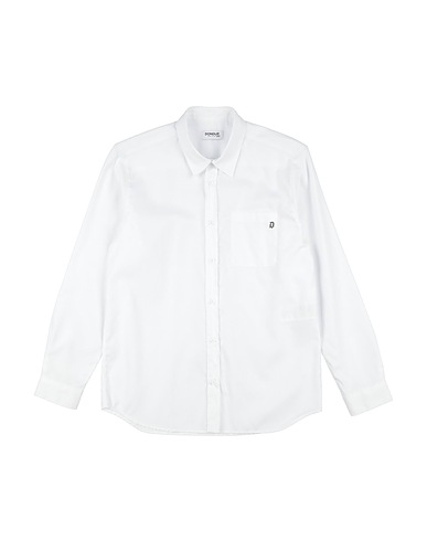 DONDUP Solid colour shirt KIDS White 100% Cotton