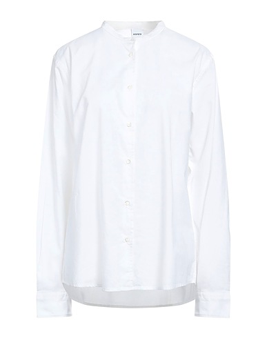 ASPESI Solid colour shirts & blouses White 100% Cotton