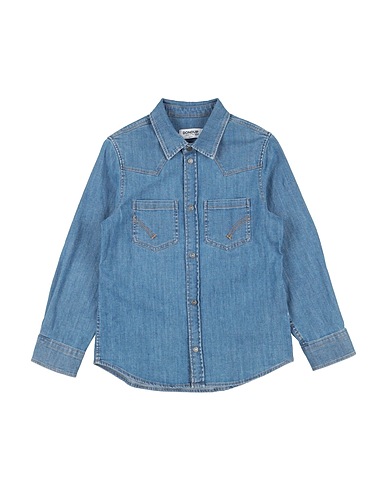 DONDUP Denim shirt KIDS Blue 98% Cotton, 2% Elastane