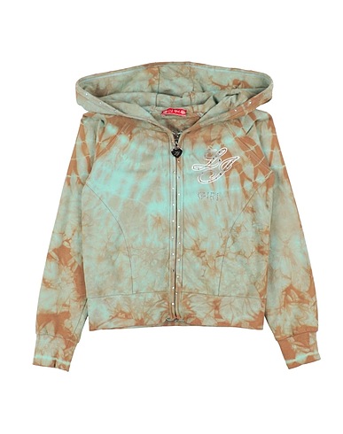 LIU •JO Hooded track jacket GIRL 95% Cotton, 5% Elastane