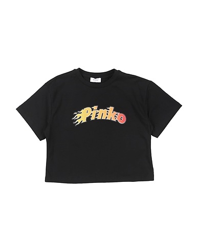 PINKO UP T-shirt Black 95% Cotton, 5% Elastane