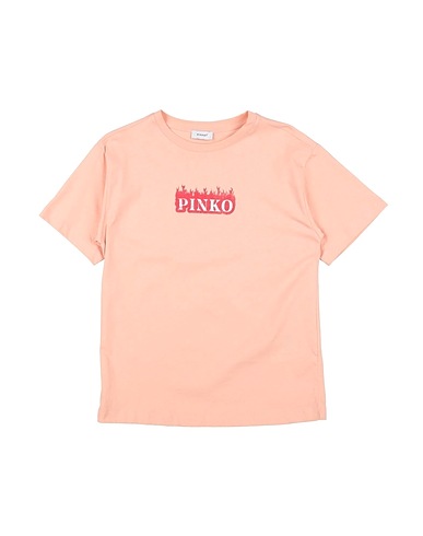 PINKO UP T-shirt Σομόν 100% Βαμβάκι