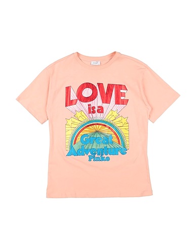 PINKO UP T-shirt Salmone 100% Cotone
