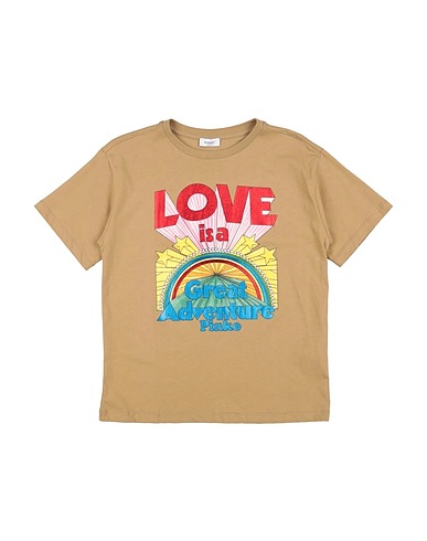 PINKO UP T-shirt Khaki 100% Cotton