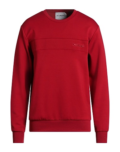 ICEBERG Sweatshirt Red 38% Cotton, 37% Modal, 20% Polyester, 5% Elastane