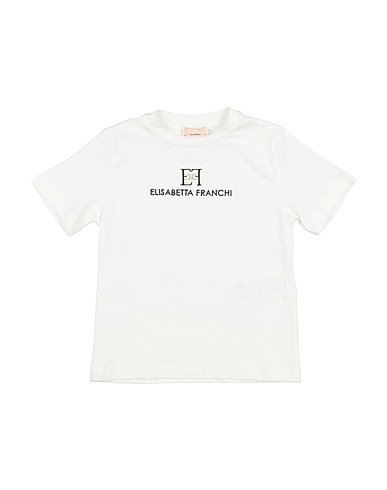 ELISABETTA FRANCHI T-shirt LA MIA BAMBINA White 94% Cotton, 6% Elastane