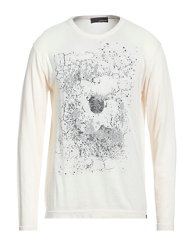 LARDINI T-Shirt Elfenbein 100% Baumwolle