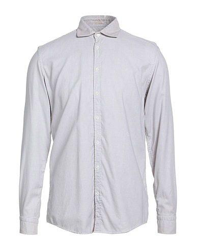 MASSIMO ALBA Einfarbiges Hemd Blau 100% Baumwolle