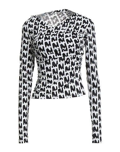 MSGM T-shirt White 86% Polyamide, 14% Elastane