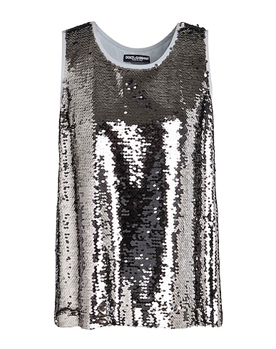 DOLCE&GABBANA Top Gunmetal 100% Polyester