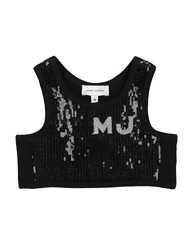 MARC JACOBS Top Black 100% Polyester, Cotton