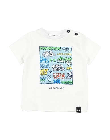 DANIELE ALESSANDRINI T-Shirt Weiß 90% Baumwolle, 10% Elastan