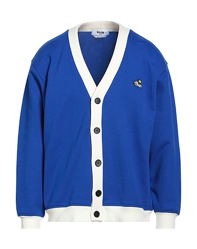 MSGM 트레이닝 상의 블루 100% 코튼