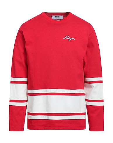 MSGM T-shirt Red 100% Cotton