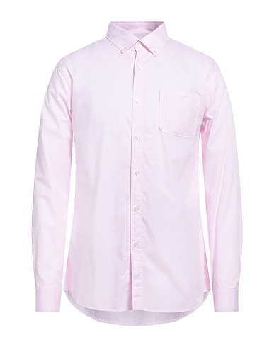 BARBOUR Camicia tinta unita Rosa 100% Cotone